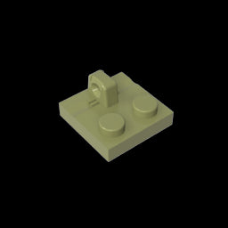 GDS-825 - Hinge Plate 2 x 2 Locking with 1 Finger on Top