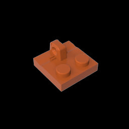 GDS-825 - Hinge Plate 2 x 2 Locking with 1 Finger on Top