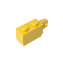 GDS-826 - Hinge Brick 1 x 2 Locking with 1 Finger Vertical End