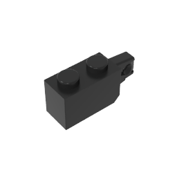 GDS-826 - Hinge Brick 1 x 2 Locking with 1 Finger Vertical End