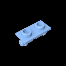 GDS-828 - Hinge Brick 1 x 2 Top Plate Thin
