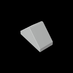 GDS-835 - Slope 45 Degrees 2 x 1 Double with Ovoid Bottom Pin