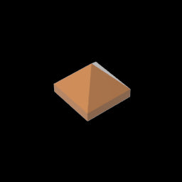 GDS-837 - Slope 45 Degrees 1 x 1 x 2/3 Quadruple Convex