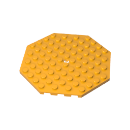 GDS-840 - Plate Special 10 x 10 Octagonal with Hole