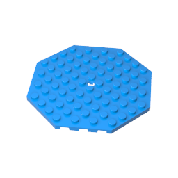 GDS-840 - Plate Special 10 x 10 Octagonal with Hole