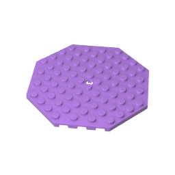 GDS-840 - Plate Special 10 x 10 Octagonal with Hole