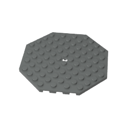 GDS-840 - Plate Special 10 x 10 Octagonal with Hole