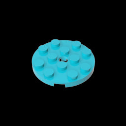 GDS-841 - Plate Round 4 x 4 with Pin Hole