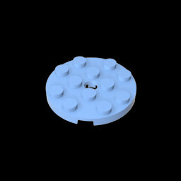 GDS-841 - Plate Round 4 x 4 with Pin Hole