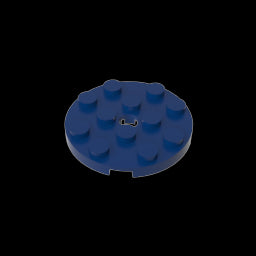 GDS-841 - Plate Round 4 x 4 with Pin Hole