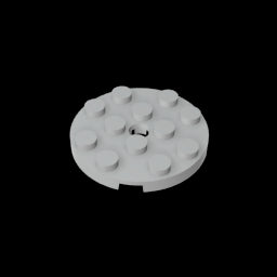 GDS-841 - Plate Round 4 x 4 with Pin Hole