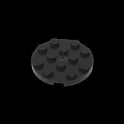 GDS-841 - Plate Round 4 x 4 with Pin Hole