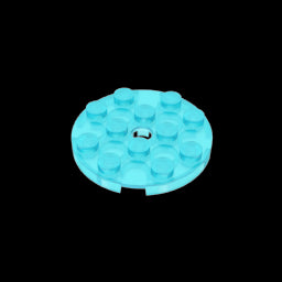 GDS-841 - Plate Round 4 x 4 with Pin Hole