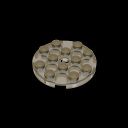 GDS-841 - Plate Round 4 x 4 with Pin Hole