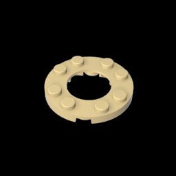 GDS-842 - Plate Round 4 x 4 with 2 x 2 Hole