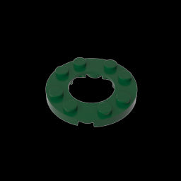 GDS-842 - Plate Round 4 x 4 with 2 x 2 Hole