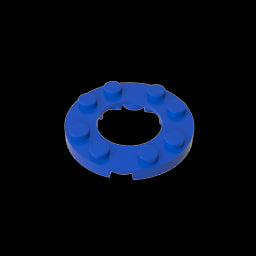 GDS-842 - Plate Round 4 x 4 with 2 x 2 Hole