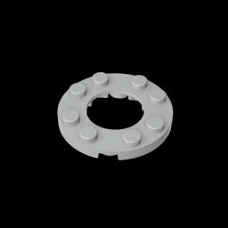 GDS-842 - Plate Round 4 x 4 with 2 x 2 Hole