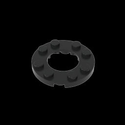 GDS-842 - Plate Round 4 x 4 with 2 x 2 Hole