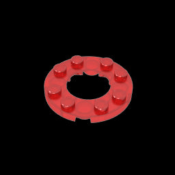 GDS-842 - Plate Round 4 x 4 with 2 x 2 Hole