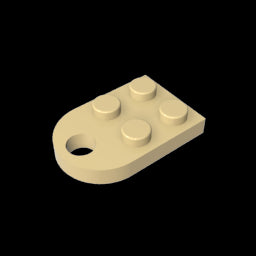 GDS-846 - Plate Special 3 x 2 with Hole