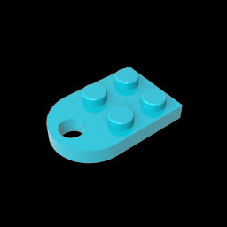 GDS-846 - Plate Special 3 x 2 with Hole