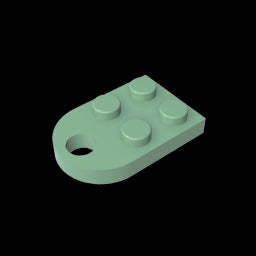 GDS-846 - Plate Special 3 x 2 with Hole