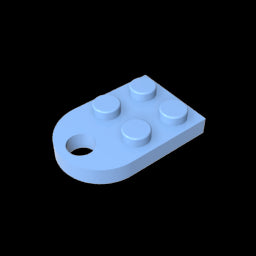 GDS-846 - Plate Special 3 x 2 with Hole