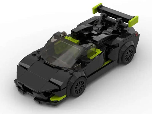 MOC-84808 2017 Lamborghini Huracan Spyder - Black - 8 Stud Speed Champions