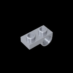 GDS-854 - Plate Special 1 x 2 with Pin Hole