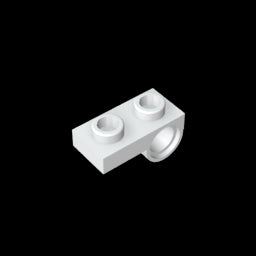 GDS-854 - Plate Special 1 x 2 with Pin Hole