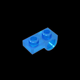 GDS-854 - Plate Special 1 x 2 with Pin Hole