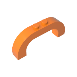 GDS-856 - Brick Arch 1 x 6 x 2 Curved Top