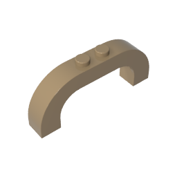 GDS-856 - Brick Arch 1 x 6 x 2 Curved Top