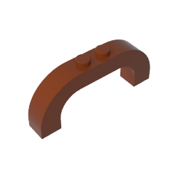 GDS-856 - Brick Arch 1 x 6 x 2 Curved Top
