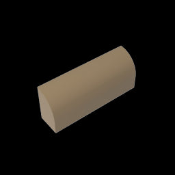 GDS-863 - Brick Curved 1 x 4 x 1 1/3 No Studs, Curved Top