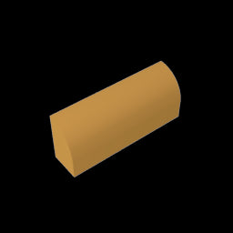 GDS-863 - Brick Curved 1 x 4 x 1 1/3 No Studs, Curved Top