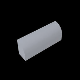 GDS-863 - Brick Curved 1 x 4 x 1 1/3 No Studs, Curved Top
