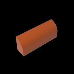 GDS-863 - Brick Curved 1 x 4 x 1 1/3 No Studs, Curved Top