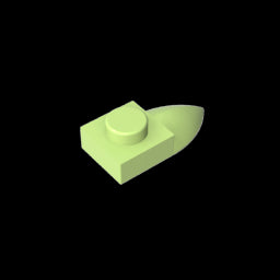 GDS-870 - Plate Special 1 x 1 with Tooth