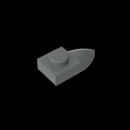 GDS-870 - Plate Special 1 x 1 with Tooth