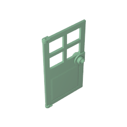 GDS-876 - Door 1 x 4 x 6 with 4 Panes and Stud Handle