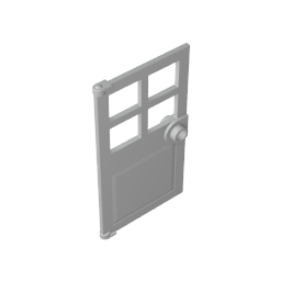 GDS-876 - Door 1 x 4 x 6 with 4 Panes and Stud Handle