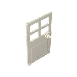 GDS-876 - Door 1 x 4 x 6 with 4 Panes and Stud Handle