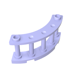 GDS-880 - Fence Spindled 4 x 4 x 2 Quarter Round with 2 Studs