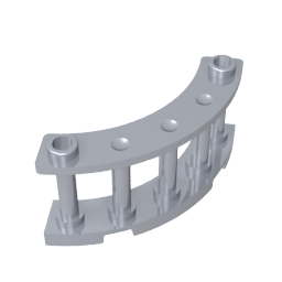 GDS-880 - Fence Spindled 4 x 4 x 2 Quarter Round with 2 Studs