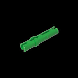 GDS-888 - Technic Pin Long with Friction Ridges Lengthwise, 2 Center Slots
