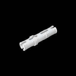 GDS-888 - Technic Pin Long with Friction Ridges Lengthwise, 2 Center Slots
