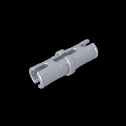 GDS-2139 - Technic Pin with Friction Ridges Lengthwise and Center Slots