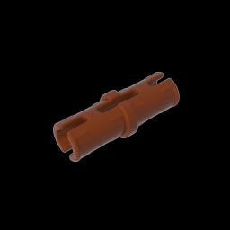 GDS-2139 - Technic Pin with Friction Ridges Lengthwise and Center Slots